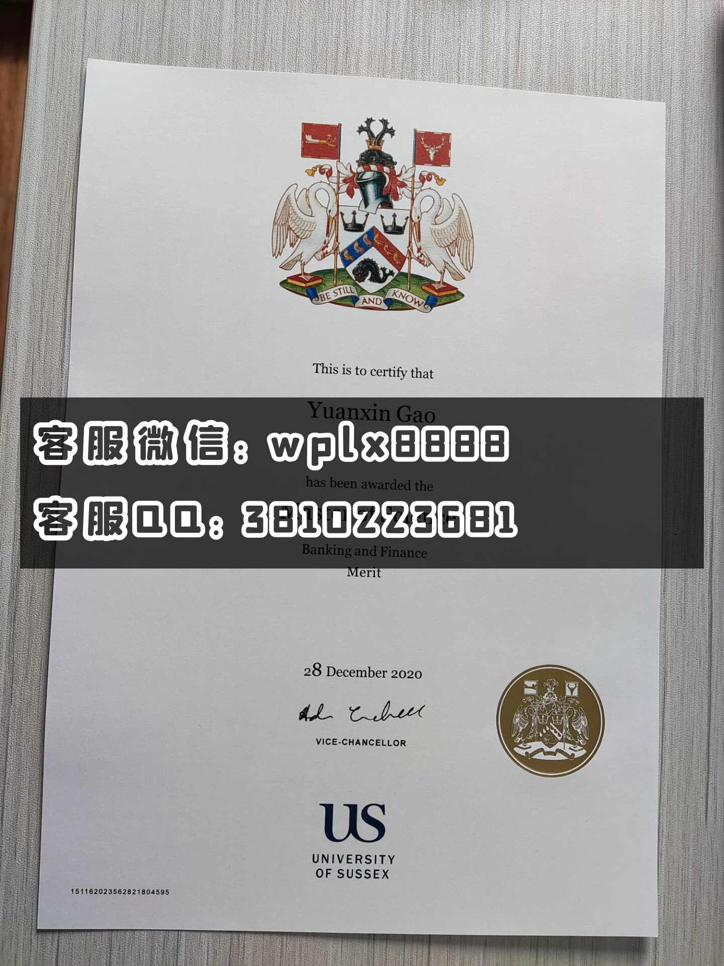 萨塞克斯大学    毕业证