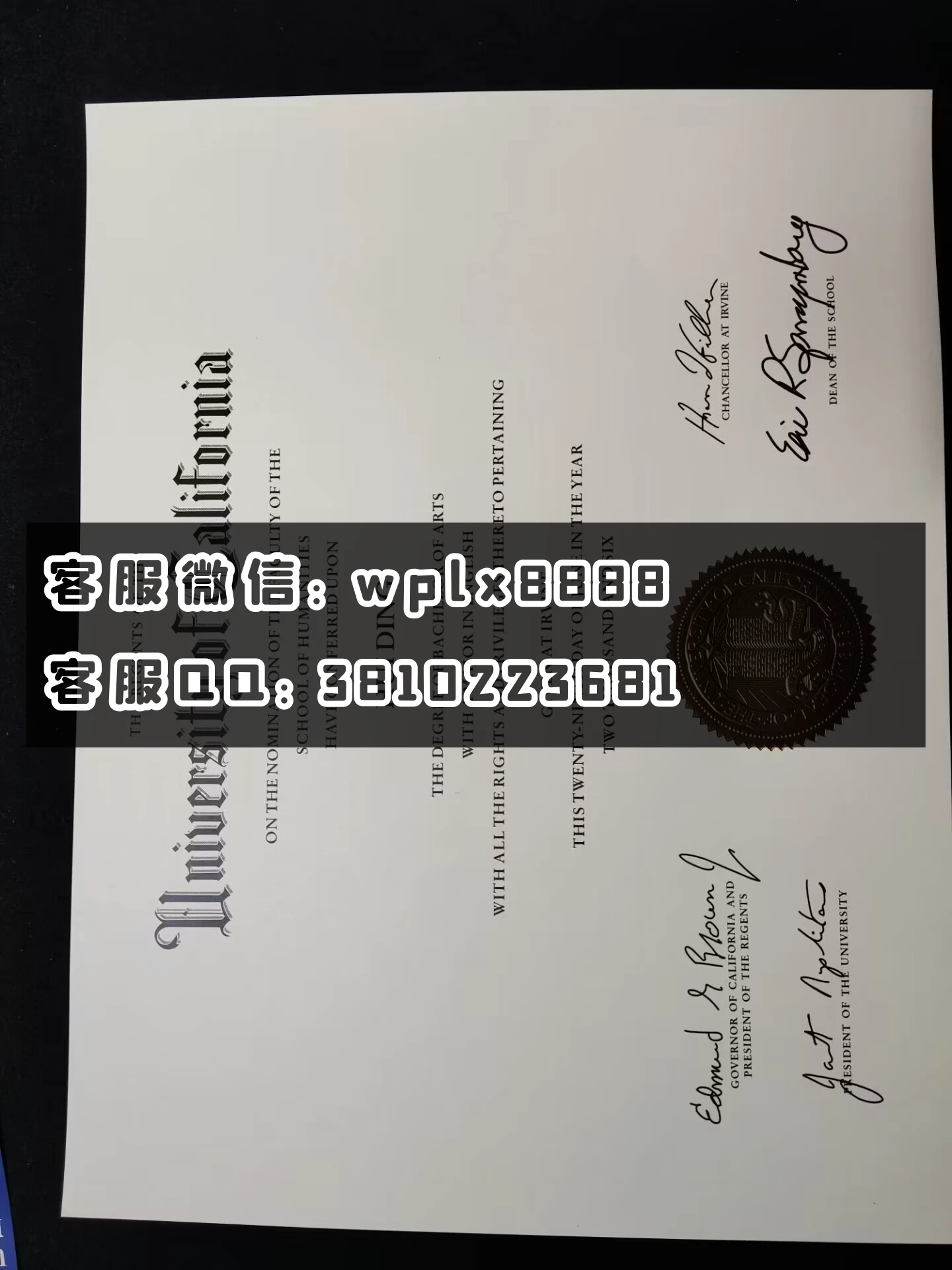 美国加州大学欧文分校 成品