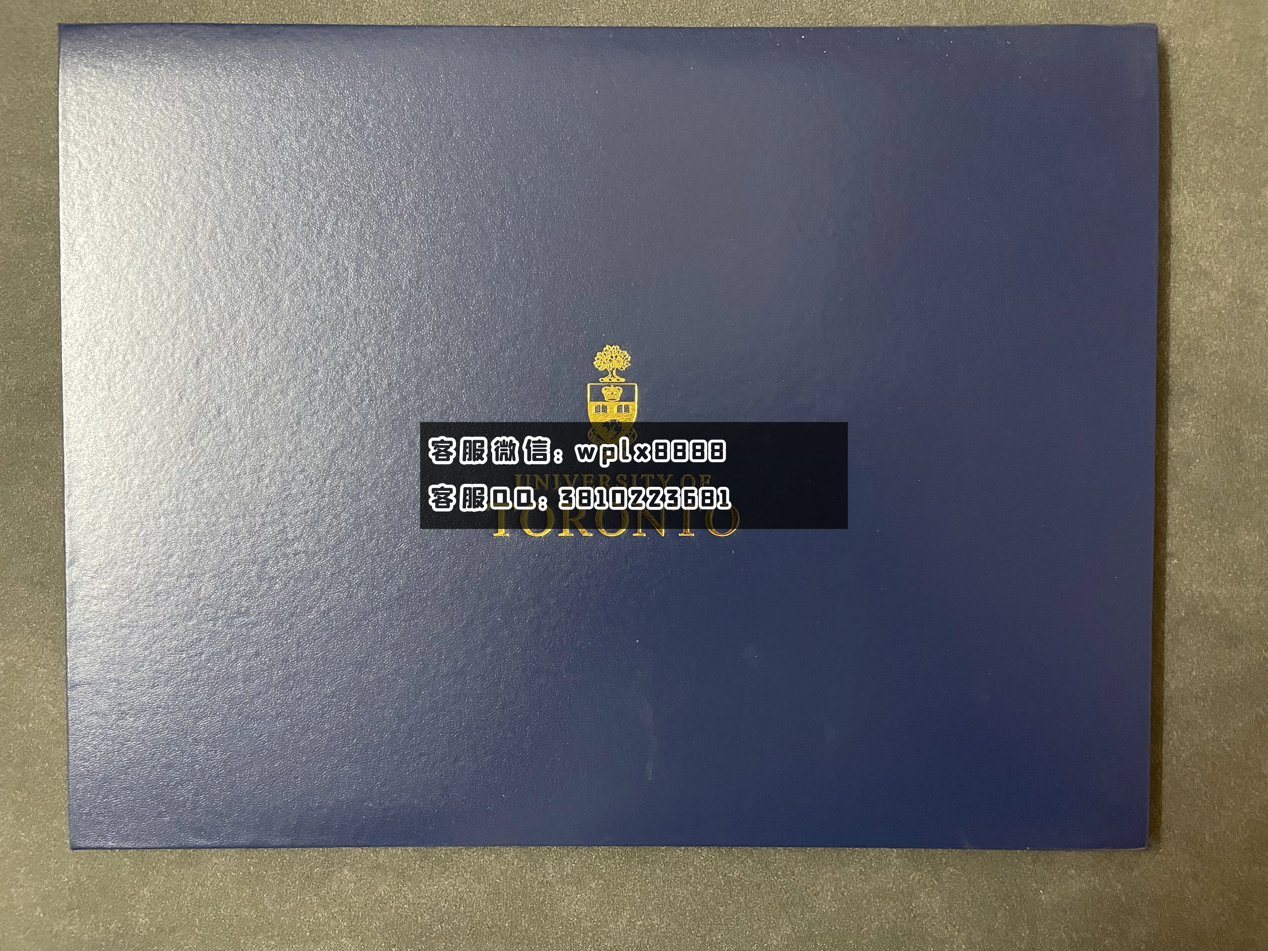 多伦多大学毕业证 壳子