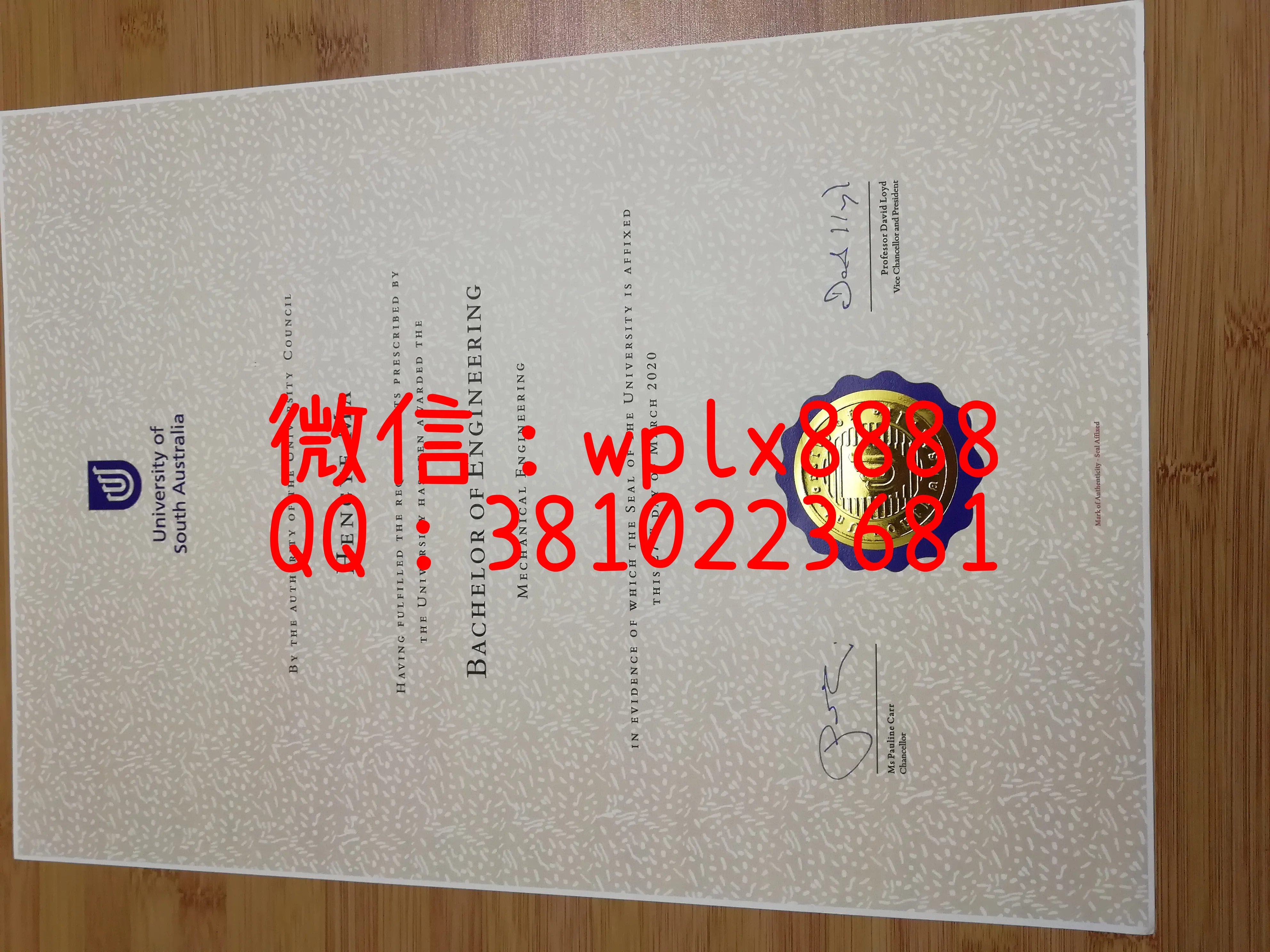 南澳大学毕业证特写