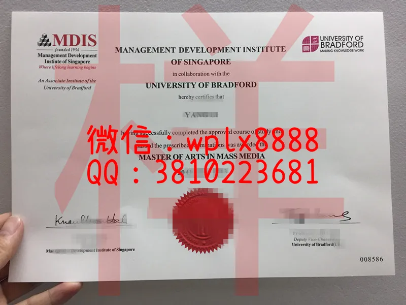 新加坡发展管理学院毕业证