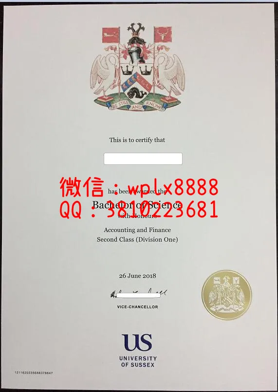 萨塞克斯大学毕业证2018