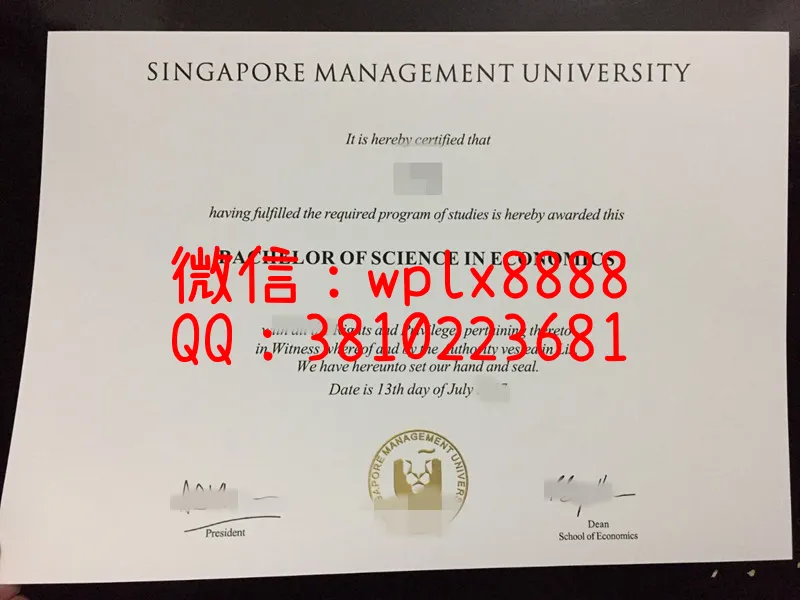 新加坡管理学院毕业证实拍