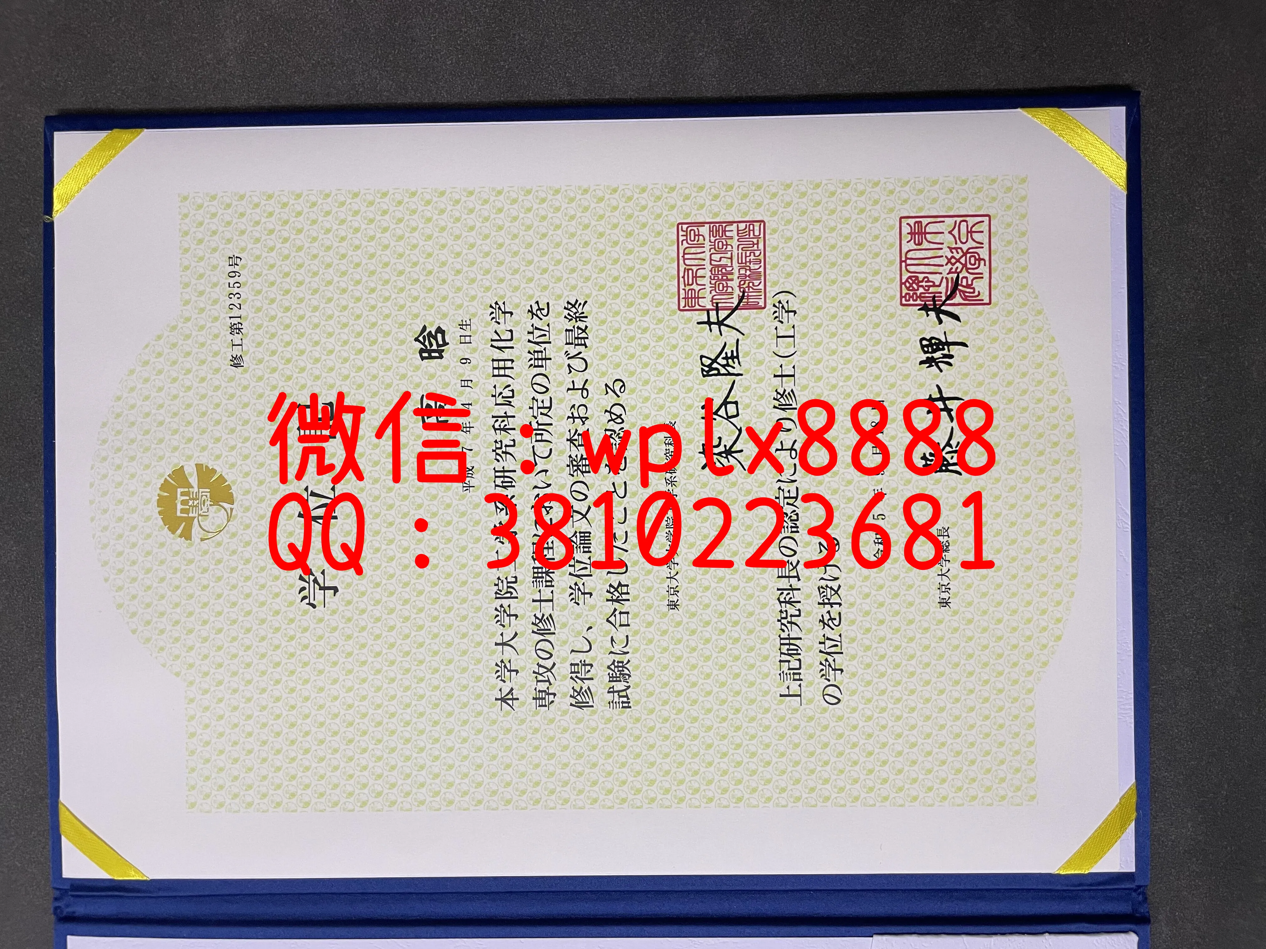 日本东京大学毕业证-成品