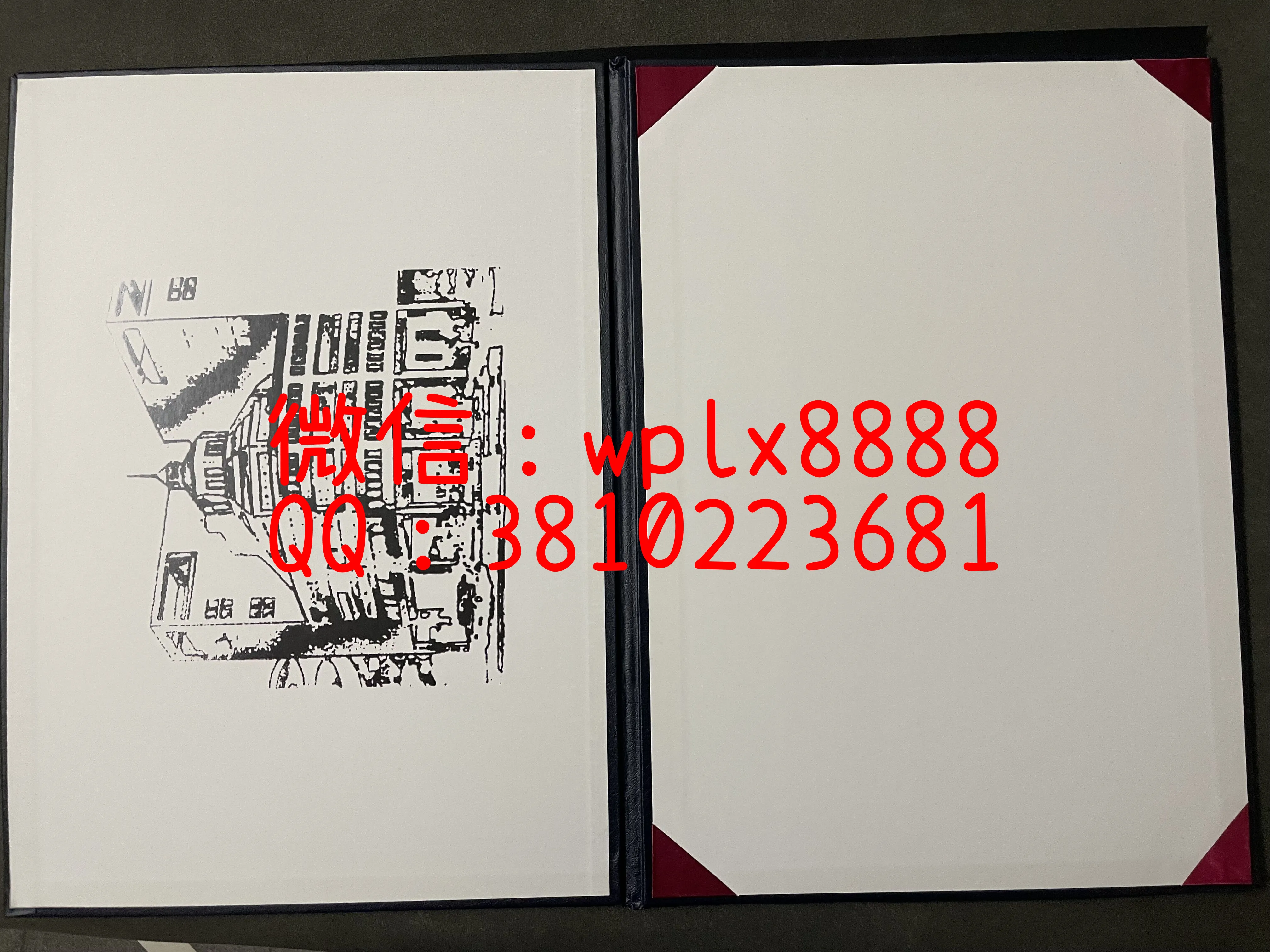 香港浸会大学毕业证-壳子内页-成品