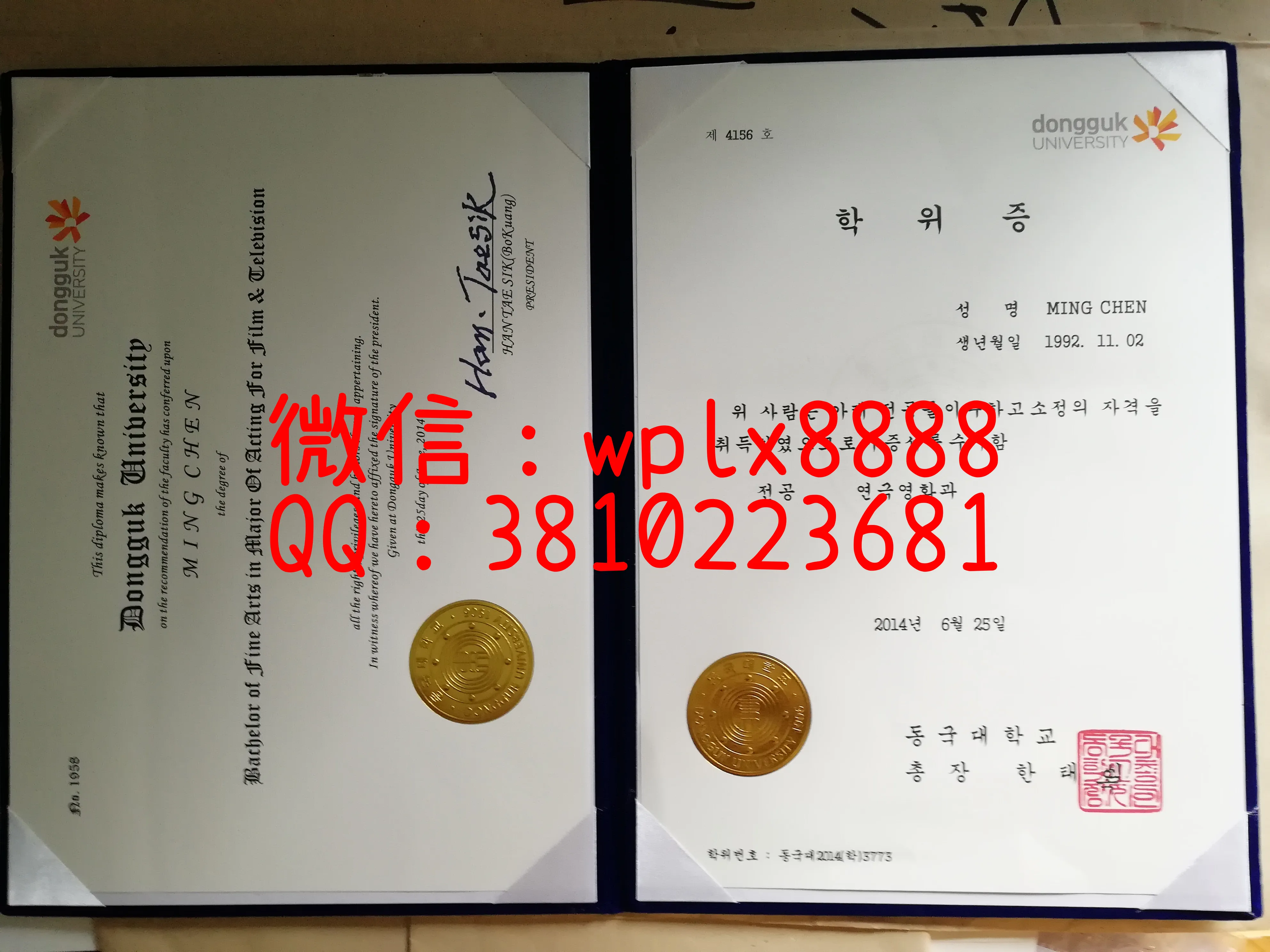 韩国东国大学毕业证-(6)