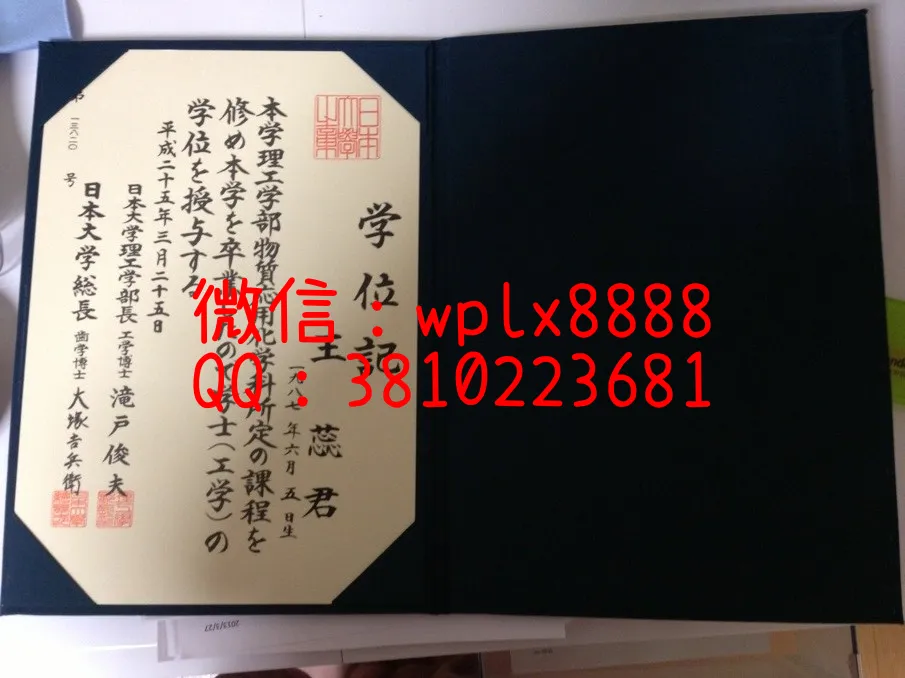 日本大学毕业证书