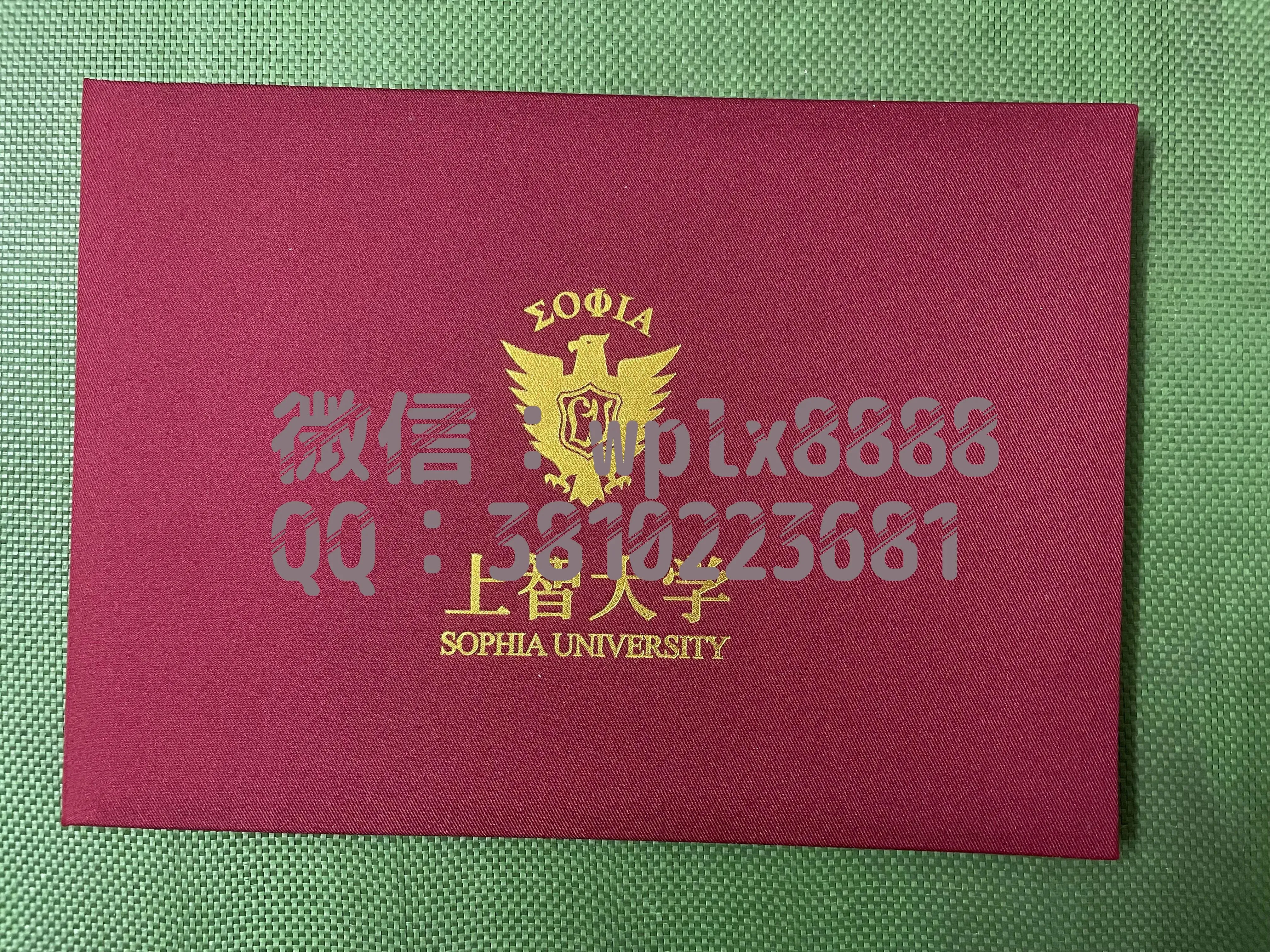 日本上智大学毕业证-壳子1