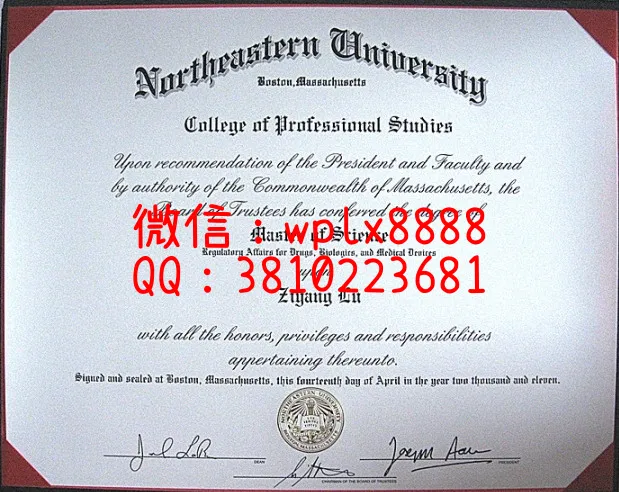 美国东北大学文凭