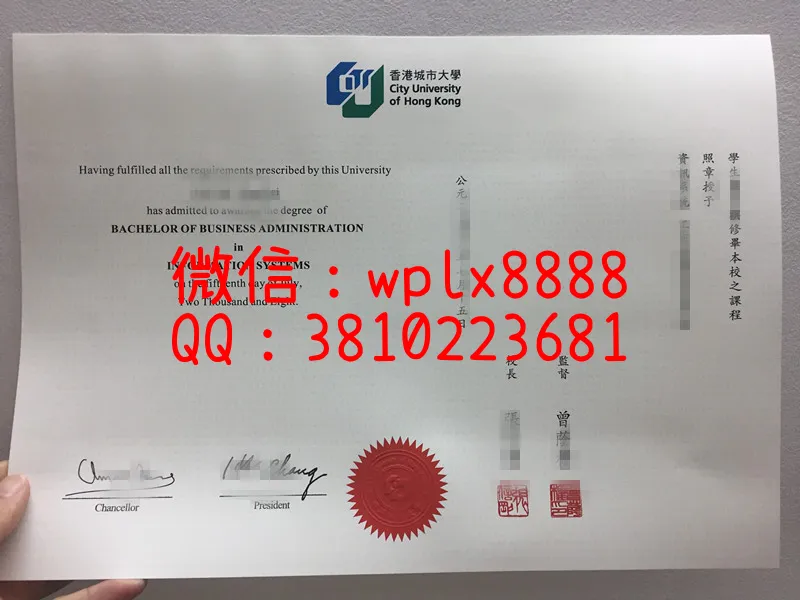 香港城市大学08年毕业