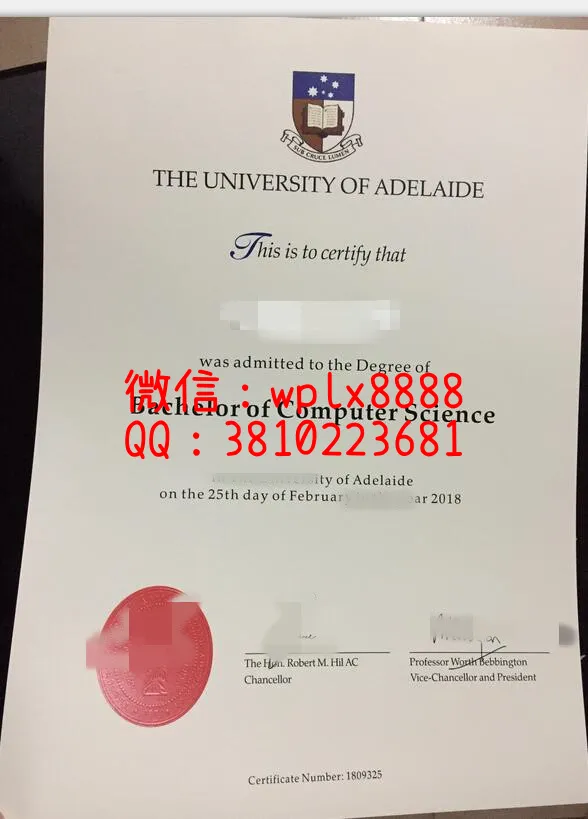 阿德莱德大学大学毕业证