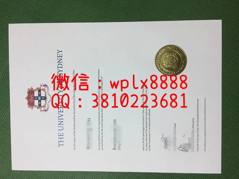悉尼大学毕业证新