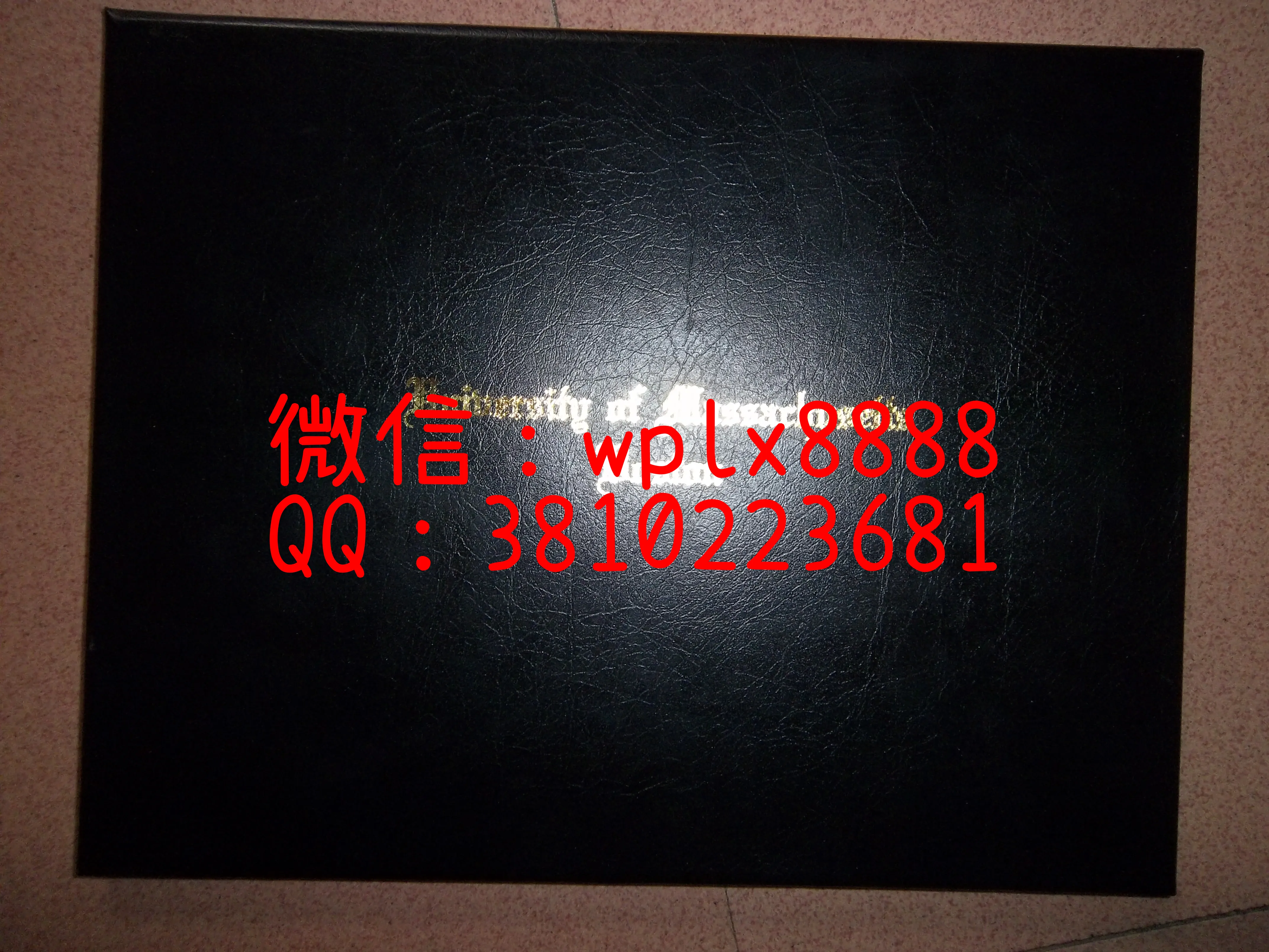 麻省大学毕业证外壳