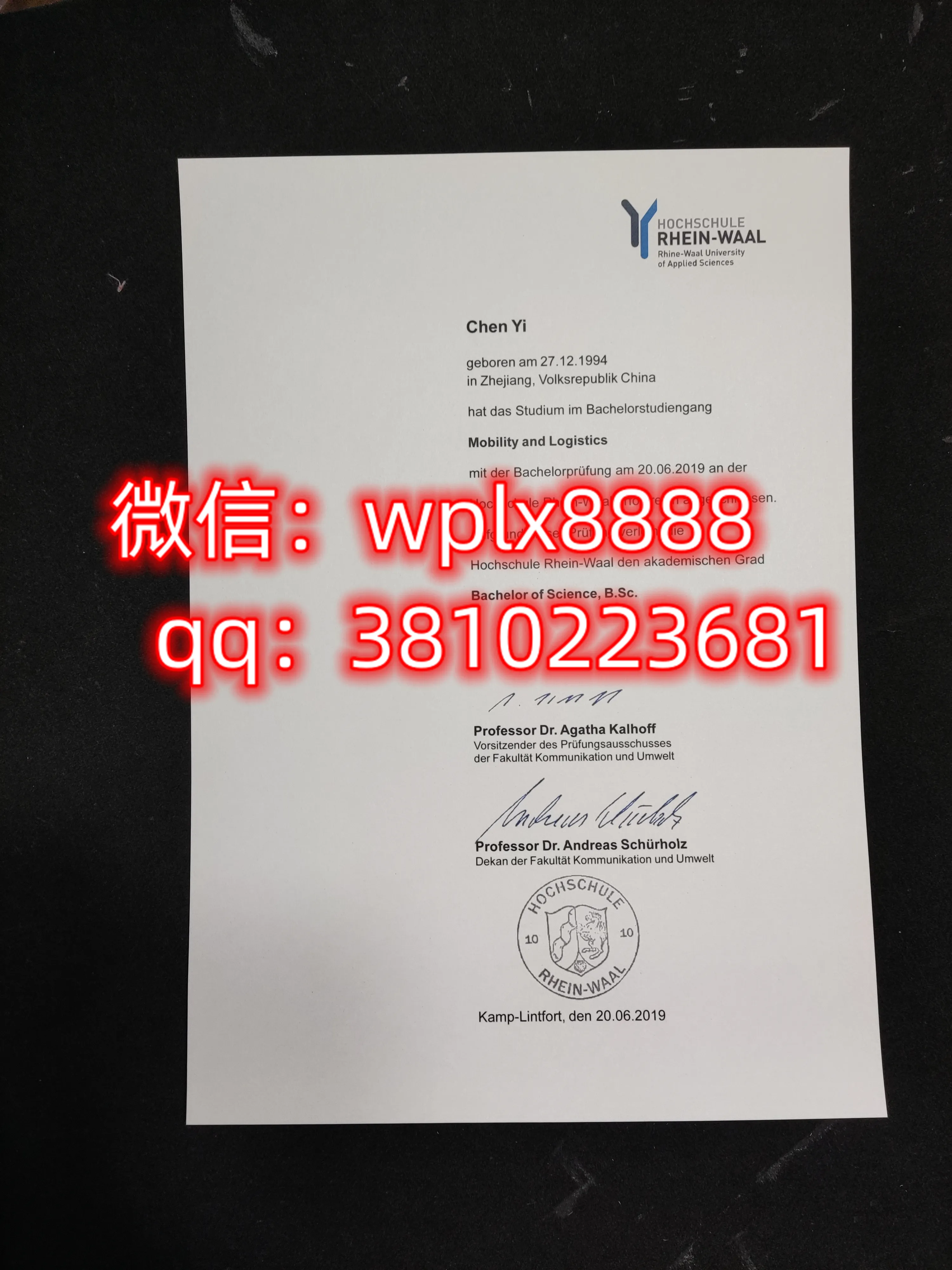 德国莱茵瓦尔应用技术大学