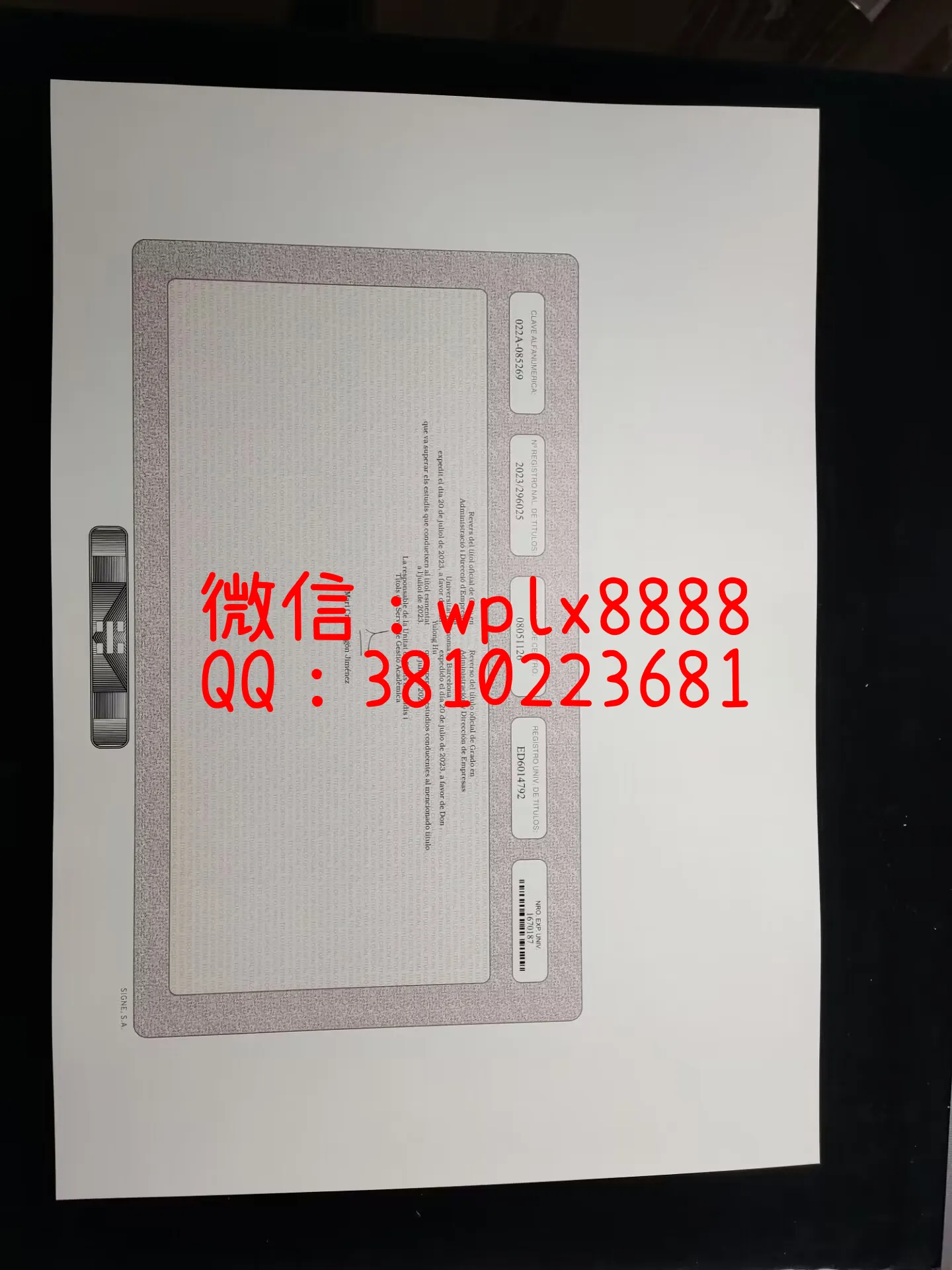 巴塞罗那自治大学成绩单-背面-成品-09041