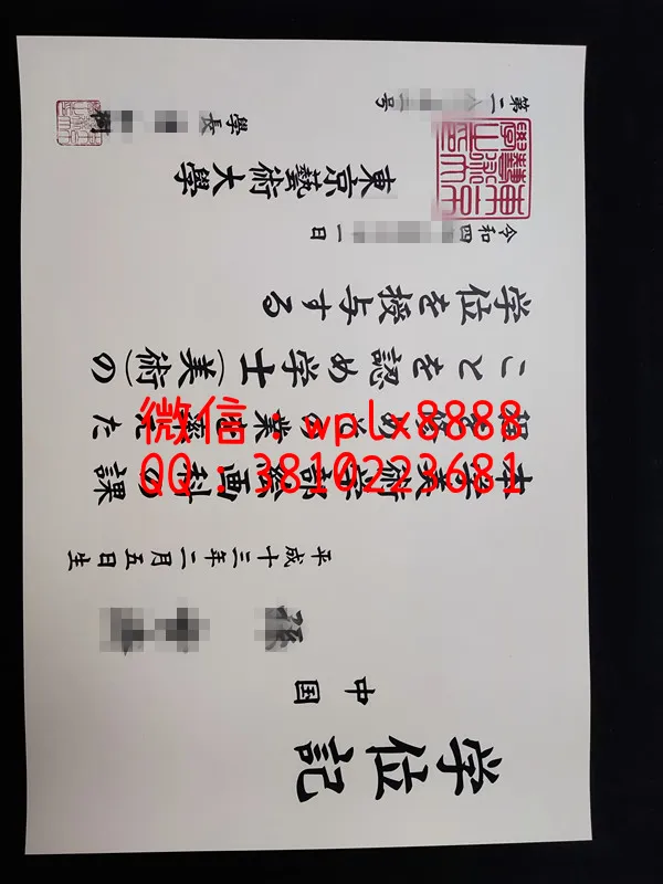东京艺术大学学位记